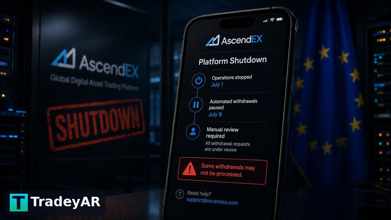 AscendEX تعطیل شد؛ برخی برداشت‌ها ممکن است پردازش نشوند