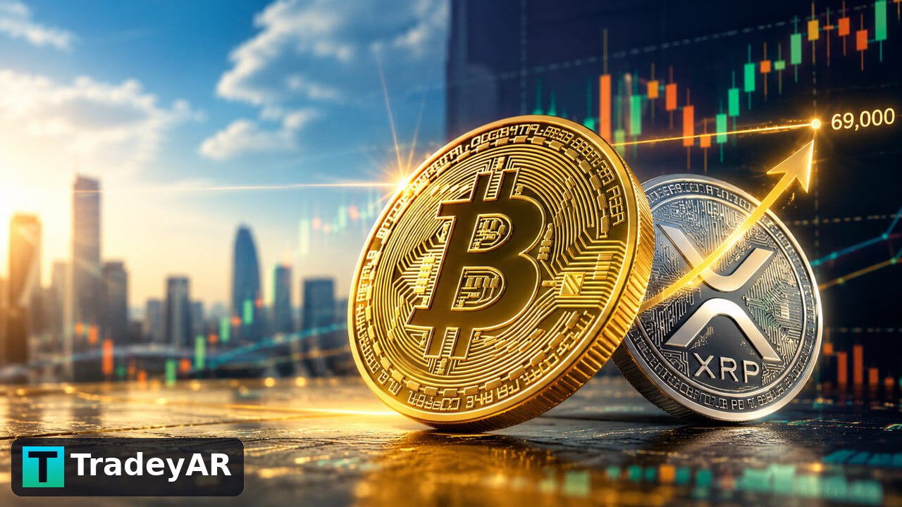 بازپس‌گیری سطح ۶۹ هزار دلاری بیت‌کوین می‌تواند XRP را به ۱.۲۶ دلار برساند