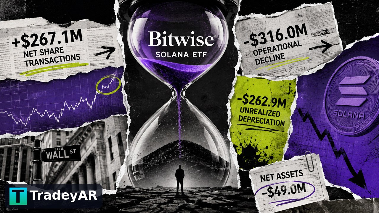سرمایه‌گذاران ۲۶۷ میلیون دلار به ETF سولانای Bitwise ریختند، اما بازار همه را بلعید